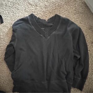 Aerie Charcoal V-Neck Sweater for Men